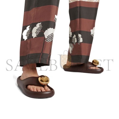 LOEWE X PAULA'S IBIZA FOAM BUBBLE SLIDES IN BROWN LOEWE X PAULA'S IBIZA FOAM BUBBLE SLIDES IN BROWN